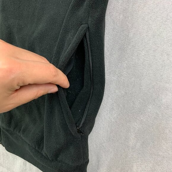 Lacoste Men Sweater Jacket 4 / Medium Black Full Zip Long Sleeve Pockets Thermal - Picture 5 of 9